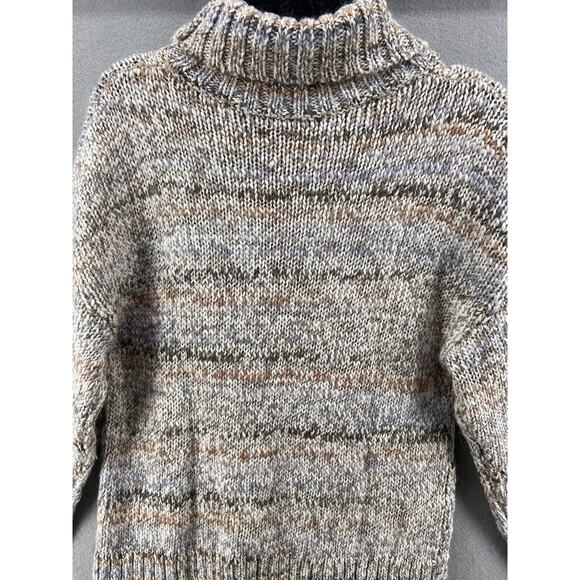 Chelsea 28 Sweater Womens XXS Turtleneck Ivory Marbeled Long Sleeve Wool Blend - Picture 11 of 11